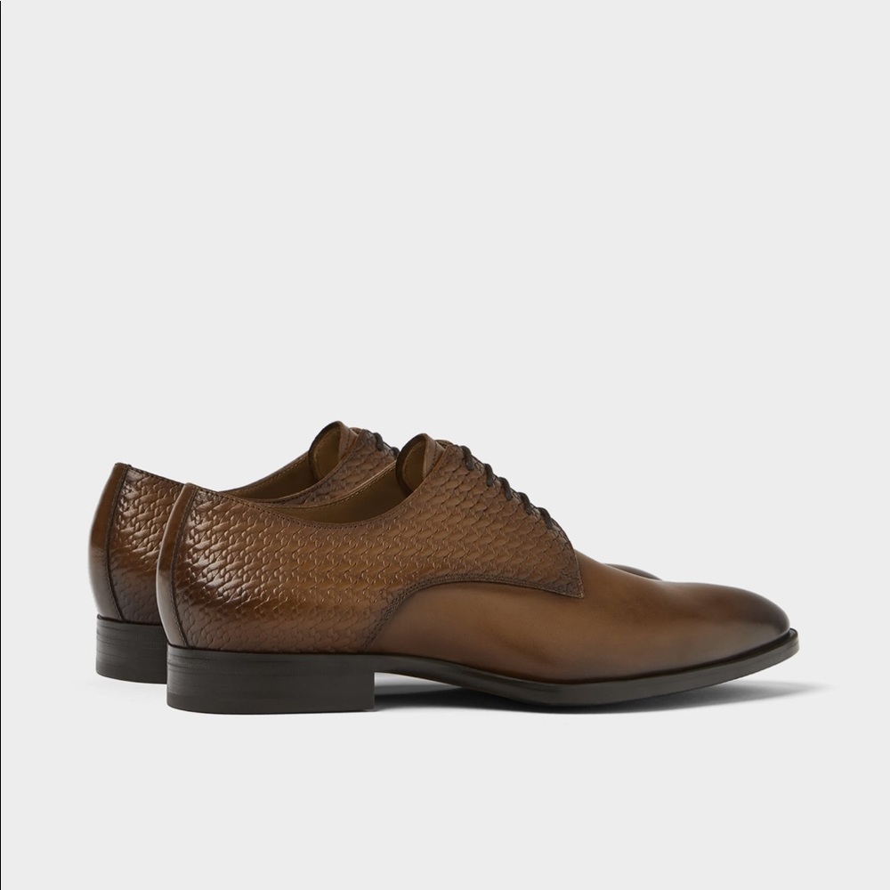 ❌❌Genuine leather embossed Derby Shoes - Picture 3 of 7